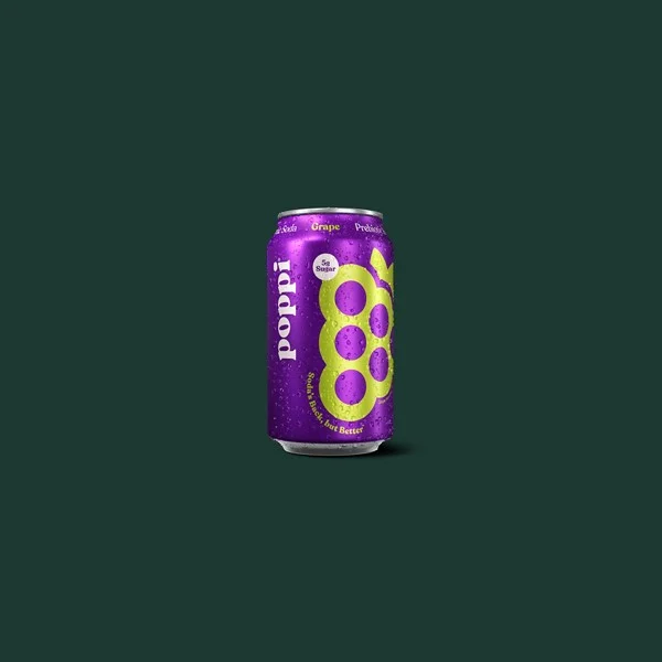 Poppi® Grape Soda — Starbucks calories and nutrition facts