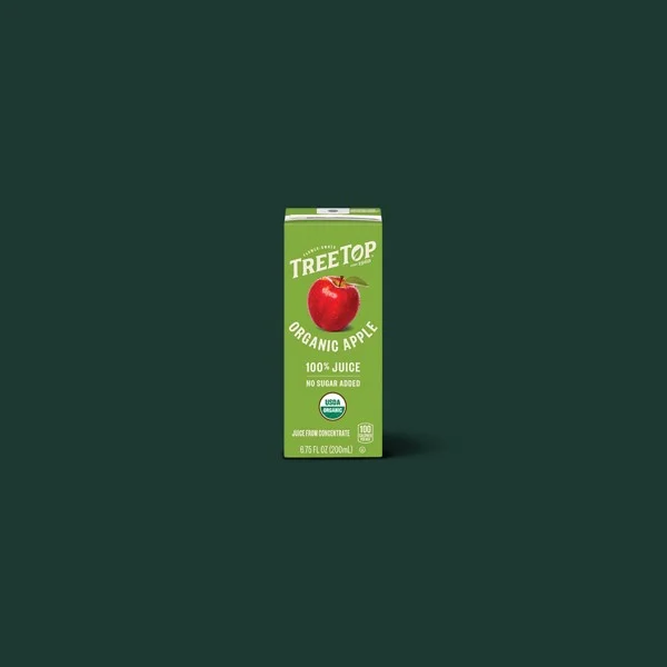 Tree Top® Organic Apple Juice – 6.75 fl oz — Starbucks calories and nutrition facts